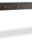 Curata - Writing Desk - Dark Brown / Gold