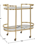 Isabelle - Gold Bar Cart