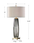 Vilminore - Glass Table Lamp - Gray