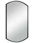Shield - Shaped Iron Mirror - Black