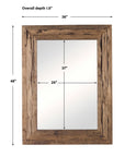 Rennick - Wood Mirror - Dark Brown