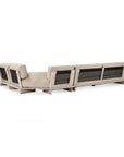 Livia - Teak 3 Piece Outdoor Sectional - Taupe