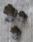Two Wood - Wall Decor (Set of 3) - Mocha