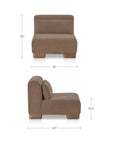 June - Slipper Chair - Dark Brown