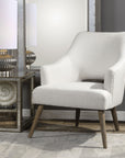 Dree - Retro Accent Chair - White