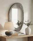 Schiller - Oval Mirror - Antique Nickel