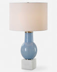 Clear Sky - Blue Glass Table Lamp