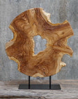 Bahati Wood - Sculpture - Natural