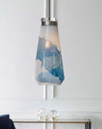 Windswept - 1 Light Mini Pendant - Blue & White