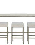 Oasis - Console With 3 Stools - Gray / Beige