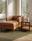 Dunmore - Chaise - Tan / Brown