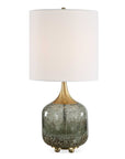 Glenn - Mottled Glass Table Lamp - Green