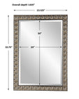 Silvio - Tiled Vanity Mirror - Gold