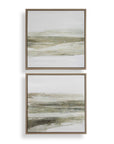 All Of A Sudden - Framed Canvases (Set of 2) - Black / Brown / Gray / Green