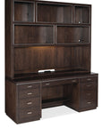 Work Your Way - House Blend Computer Credenza - Dark Brown