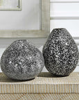 Cosmic - Black & White Vases (Set of 2) - Black