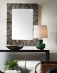 Burke - Wooden Mirror - Light Brown