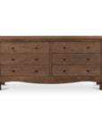 Mabel - 6 Drawer Dresser - Dark Brown