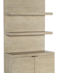 Cascade - Bookcase Base And Hutch - Light Brown
