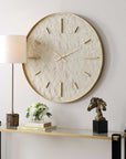 Stone Serenity - Wall Clock - Light Brown