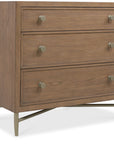 Sonnet - Three-Drawer Nightstand - Dark Gray