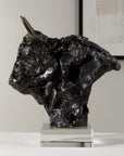 Bison - Bust Bronze Sculpture