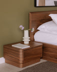 Round Off - King Bed - Natural Walnut