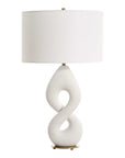Meridian - Ivory Stone Table Lamp - White