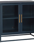 Getaway - Santorini Short Metal Kitchen Cabinet - Black