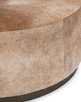Andre - 40" Round Ottoman - Canyon Dust
