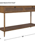 Coast - Mid Century Console Table - Dark Brown