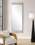 Russo - Oversized Modern Mirror - Light Brown