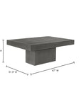 Maxima - Outdoor Coffee Table - Cement