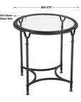 Samson - Glass Side Table - Black