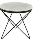 Haley - Side Table Black Base - Black