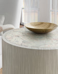 Serenity - Swale Round Side Table - White