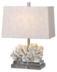Coral - Sculpture Table Lamp - White
