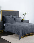 Bari - Velvet Queen Quilt - Sea Fog