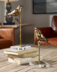 Passerines - Bird Sculptures (Set of 2) - Light Brown