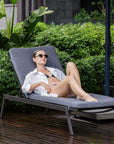 Bea - Outdoor Pool Chaise - Black