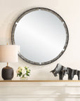 Crystalline - Round Mirror - White