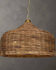 Tauranga - Seagrass 5 Light Pendant - Light Brown