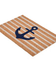 Doormats - Anchors Away Doormat - Navy/Natural