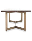 Kade - Dining Table - Dark Brown / Gold