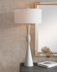 Sharma - Stone Table Lamp - White