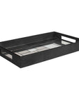 Modern - Mosaic Antique Mirrored Tray - Black