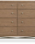 Sonnet - Eight-Drawer Dresser - Dark Gray