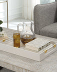 Wessex - Shagreen Tray - White