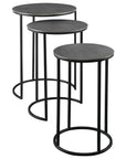 Erik - Metal Nesting Tables (Set of 3) - Dark Gray