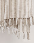 Linna - 50" x 70" Throw - Ivory / Natural